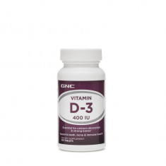 Vitamina D3 naturala 100% din Lanolina 400UI, 100tab, GNC