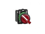 Comutator Rotativ 22mm cu LED Roșu 24V