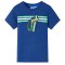 Tricou pentru copii, albastru &icirc;nchis melanj, 140