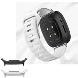 Curea din silicon compatibila cu Samsung Galaxy Watch9 40mm, Linen White