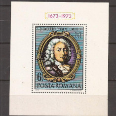 LP 829 Romania -1973- Aniversari IV - Dimitrie Cantemir-colita dantelata