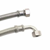 Furtun Blindat Inox, Furtun Flexibil 1/2, Apă Potabilă, 800mm