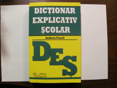 PVM - Andreea PANAIT &amp;quot;Dictionar Explicativ Scolar&amp;quot; foto