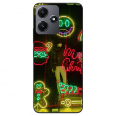 Husa compatibila cu Xiaomi Redmi 12 5G Silicon Gel Tpu Model Craciun Vitrina Neon Lights