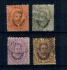 Eritrea Italiana 1893 - Regele Umberto, Mi.No.5,8,9,10 stampilate