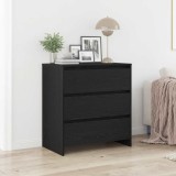vidaXL Servantă, stejar negru, 70x41x75cm, lemn prelucrat