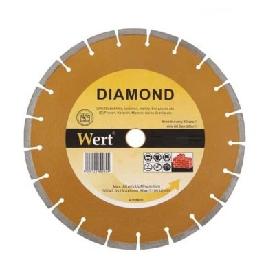 Disc diamantat, taiere marmura, granit, faianta Wert 2711-125, O125x22.2 mm foto
