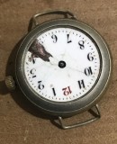CSM3 Ceas Mecanic Swiss Made Vintage Anse Fixe Incomplet Cadran Email Spart Pentru Piese Restaurare Ceasornicar Vechi