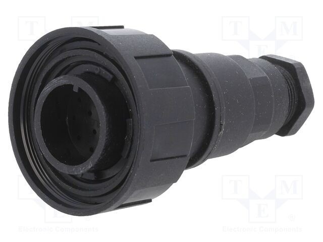 Conector circular mufă tată PIN 12 fără contacte pe cablu BULGIN