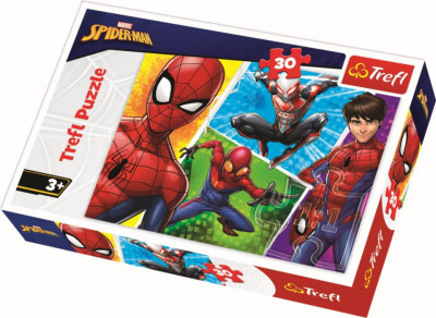 Puzzle trefl 30 spiderman si miguel foto