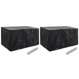 Huse mobilier gradina, 2 buc., 8 ocheti, 180 x 70 x 90 cm
