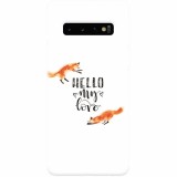 Husa silicon personalizata pentru Samsung Galaxy S10, Hello My Love