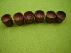 Set de 6 suporturi din lemn pentru oua foto