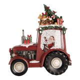 Cumpara ieftin Decoratiune Craciun muzicala polirasina cu led Tractor 21x13x25 cm