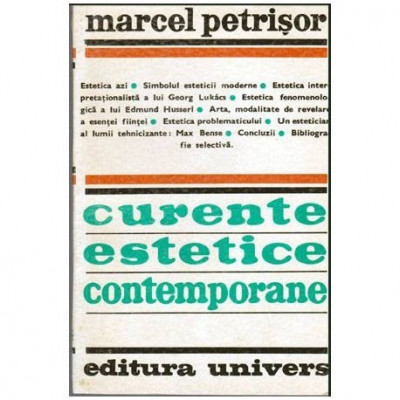 Marcel Petrisor - Curente estetice contemporane - 103081 foto