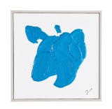 Cumpara ieftin Set 2 tablouri canvas alb albastru Trilix 30x4.5x30 cm