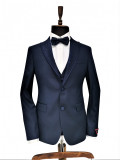 Smoking slim fit Wayne bleumarin (Marime: EU/48)