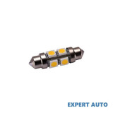Bec 8 led smd sofit 36mm 5050 12v alba calda 3000k 360&deg; cod: pt51 Alta marca Alt model #7, Array