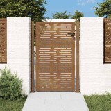 vidaXL Poartă pentru grădină, 105x155 cm, oțel corten, dreptunghiuri