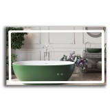 Oglinda cu led, 120X65 cm, functie dezaburire si lumina cu senzor tactil