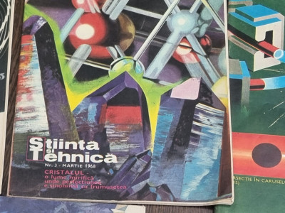 Revista Știința și tehnica , colecția completă a anului 1968( 12 reviste) foto