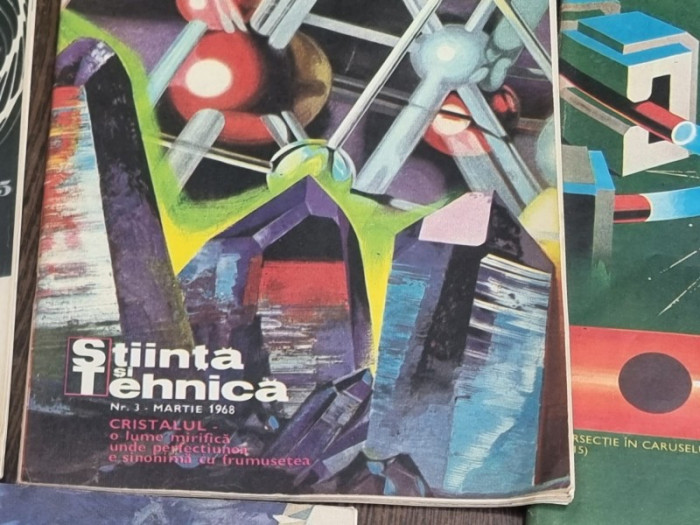 Revista Știința și tehnica , colecția completă a anului 1968( 12 reviste)