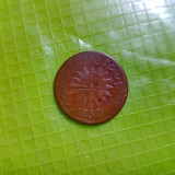 D875-Moneda veche otomana-turca islamica 1250 bronz 2.1 cm.