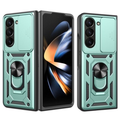 Husa pentru Samsung Galaxy Z Fold5 - Techsuit CamShield Series - Green foto