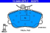 ATE 13.0460-2975.2 set placute frana,frana disc
