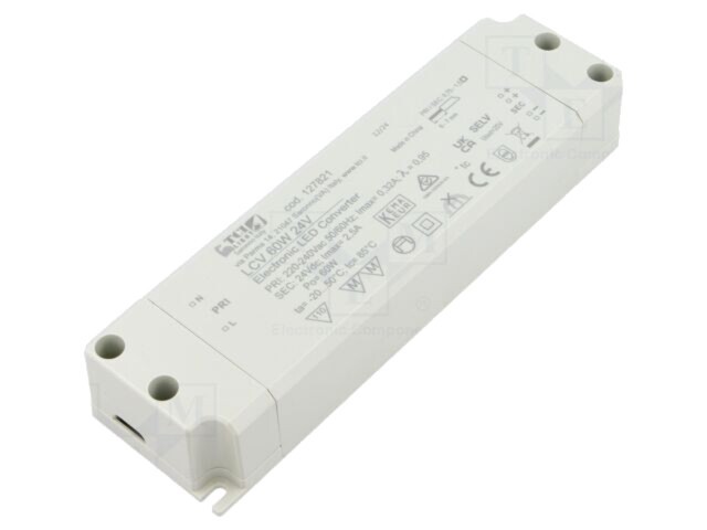 Alimentator pulsatoriu LED 24VDC 2,5A TCI IP20