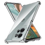 Husa Motorola Moto G75 Techsuit Shockproof Clear Silicone, transparenta