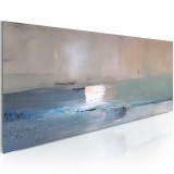 Cumpara ieftin Tablou pictat manual - First wave 100x40 cm