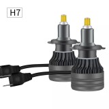 Set 2 becuri auto LED CSP, 360 grade, H7, 72W,6000 K,20000 LM, Becuri auto H7