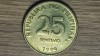 Insulele Filipine - moneda de colectie exotica - 25 sentimo 1999 XF/AU - impecabila !, Asia