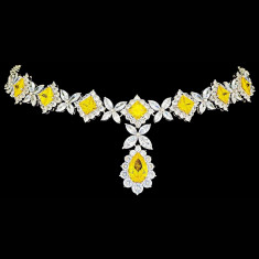 Colier placat cu Aur 18K si Diamante, Alessandra Platinum &amp;amp; Yellow foto