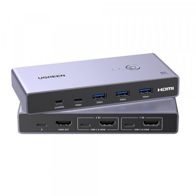 Switch Video UGREEN CM692, Gri foto