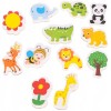 Set magneti pentru frigider cu animale, 12 piese multicolore
