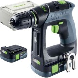 Festool CXS 12 25-Plus - Masina de gaurit si insurubat cu 2 acumulatori Li-Ion 12 V 2.5 Ah 30 Nm valiza speciala