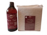 Prep&#039;N&#039;Shine-Pure Teak Oil &amp; Hand Pad&rsquo;s Non Abraziv alb, 500 ml