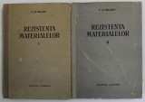 REZISTENTA MATERIALELOR VOL. I - II de N. M. BELEAEV , 1956 * PREZINTA SUBLINIERI , VOLUMUL II MIC DEFECT COPERTA