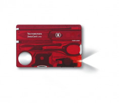 SwissCard + led 0.7300.T , rosu transparent foto