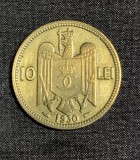 Moneda 10 lei 1930 semn monetărie Paris