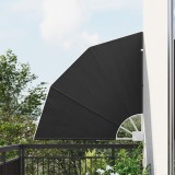 vidaXL Ecran de intimitate pentru balcon Manual Antracit 115 x 115 cm