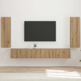 Cumpara ieftin Set Dulap pentru Televizor Montat pe Perete 4 buc.