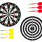 Joc Tinta Darts 2 fete fata-verso cu 6 sageti cap metalic