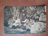 Fotografie tip carte postala, scena din piesa Luceafarul, Act V scena12, inceput de secol XX