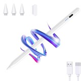 Stylus Pen Vala Tech&reg;️, Pencil Pentru Tableta iPad Apple 2018-2025, Profesional, Senzor Inclinare, Penite Anti-Zgarieturi, Functie Palm Rejection