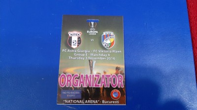 Acreditare organizator Astra Giurgiu - FC Viktoria Plzen foto