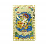 Card feng shui din metal cu zeul bogatiei dzambhala jhambala, Stonemania Bijou