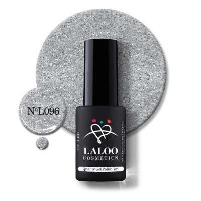 096 Silver Glitter | Laloo gel polish 7ml foto